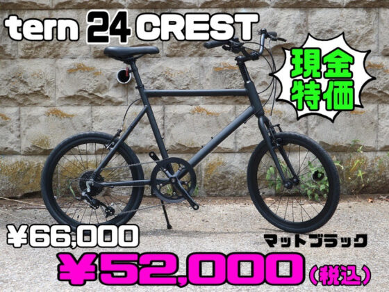 tern 24 CREST MATTEBLACK（ターン/クレスト/マットブラック）